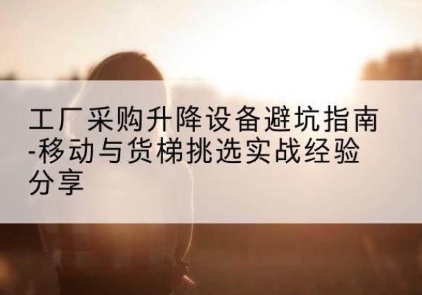 太仆寺旗移动式升降机怎么选-工厂采购升降设备避坑指南-移动与货梯挑选实战经验分享